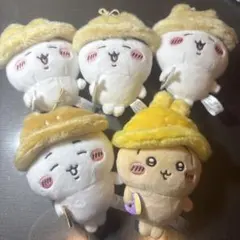 ちいかわ秋だもんマスコット 5体セット(ちいかわ、うさぎ、ハチワレ3体)
