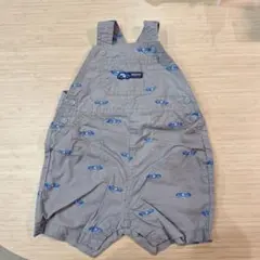 グレー　オーバーオール