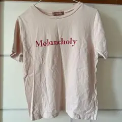 epimi epimmy Melancholy ロゴ Tシャツ　ピンクのサムネイル