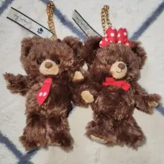 ディズニーストア ユニベアシティー モカ・プリン キーチェーン 新品