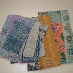 タイムSALE130円引き18時迄☆ラリーキルトはぎれ9枚