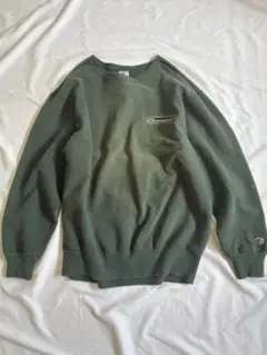 90s Champion ロゴ刺繍 フェード スウェット L チャンピオン