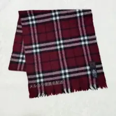 【未使用】Riviere Village チェック柄マフラー ウール100%