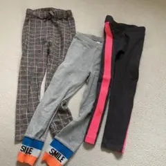 子供服　女の子　110サイズ レギンス3枚セット