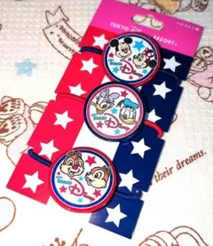 ヘアゴム チームディズニー ミッキー ミニー ドナルド デイジー チップ デール