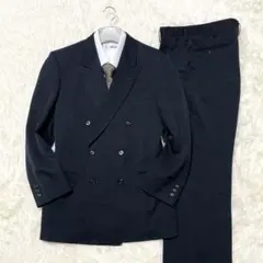 日本製 御幸毛織 ダブル スーツ A5 礼服 喪服 セットアップ ヴィンテージ