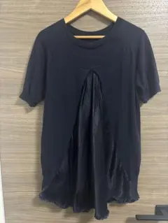 サカイ　sacai ネイビー ドレープデザイン Tシャツ　2のサムネイル