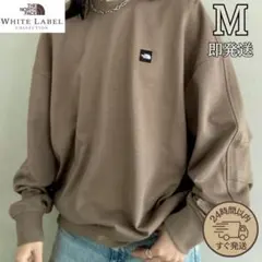 新品　ノースフェイス　ルーズフィット スウェット M 韓国　ベージュブラウン
