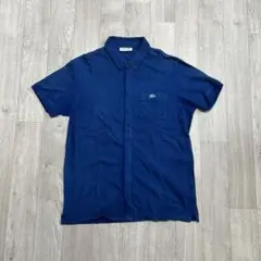 archive LACOSTE シルバーロゴ 半袖 シャツ ブルー Y2K 4のサムネイル