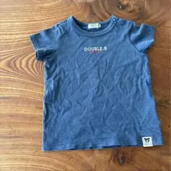 ミキハウスDOUBLE.B ダークブルー Tシャツ 80サイズネイビー