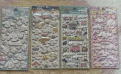 シナモロール ぷっくりシール 4枚セット 海外限定 サンリオ ステッカー