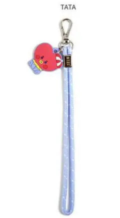 公式　BTS BT21【TATA】マスコット付　ハンドストラップ