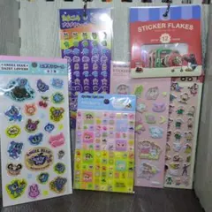 エンジェルブルー たまごっち ピングー クレヨンしんちゃん シール 6点セット