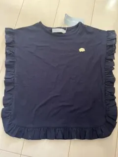 タルティーヌエショコラ♡フリルネイビー 新品タグ付きTシャツ　120cm