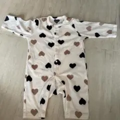 ハート柄ロンパース 60〜70cm