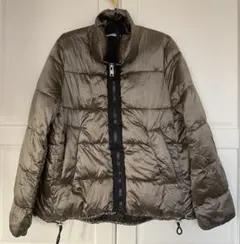 MANGO ダウンジャケット EUR L オリーブブラウン