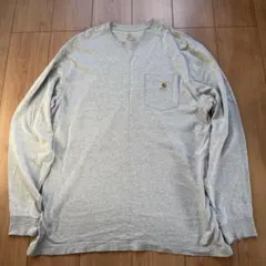 Carhartt 長袖カットソー Lサイズ グレー　ロンT