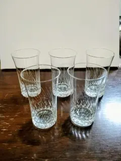カットガラス コップ 5個セット
