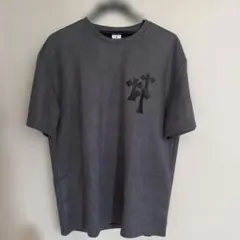 クロスモチーフ Tシャツ グレー