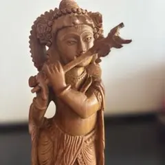木彫り オブジェ　彫刻 オブジェ インド　神様　仏像　縁起物　魔除け　遺品整理のサムネイル
