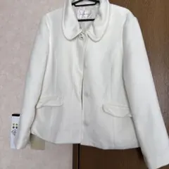 GLACIER ホワイト ノーカラージャケット