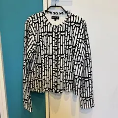 agnès b. カーディガン プレッション サイズ1 白黒