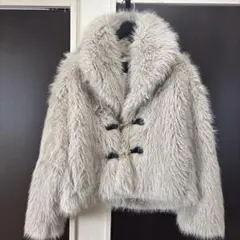 ZARA 毛皮コート Sサイズ グレー