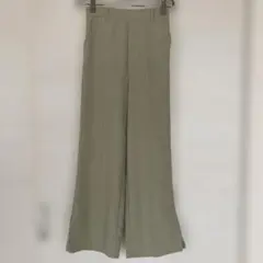 WEGO スラックス Sサイズ カーキ 裾スリット入り