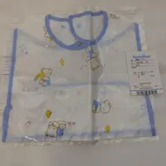 【新品】familiar お食事エプロン クマ柄　ファミリア