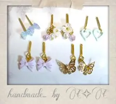 【900】リカちゃん　ハンドメイド　ドール用アクセサリー　ピアスセット