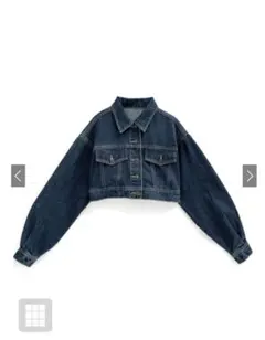 ショート丈デニムジャケット F