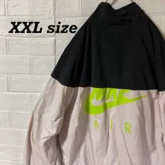 ナイキ×エアジョーダン　超オーバーサイズ　バイカラーナイロンジャケット