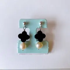 k18刻印 ジュエリーマキ オニキス石ピアス - メルカリ