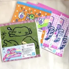 たまごっち一番くじ E賞 あのころのハンドタオル 5枚セット くちぱっちまめっち