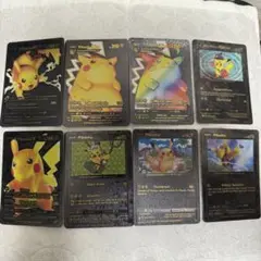 海外版　ポケモンカード　ピカチュウ　ブラックプラスチックカード　8枚