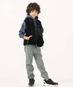 TAION:キッズ ボア リバーシブル ダウン ベスト