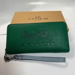 COACH コーチ 長財布 馬車ロゴ レザー C5889
