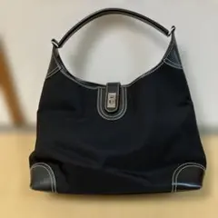 SAZABY ワンハンドル　ハンドバッグ　黒