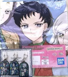 セーラームーン　スリーライツ　ビジュアルタオル　ステンドグラスキーホルダー