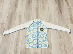 【美品】AQAラッシュガード 花柄 水色 長袖