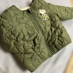 スヌーピー刺繍キルティングジャケット
