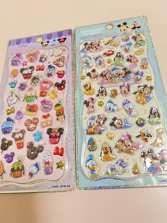 プチドロップステッカー　ディズニー　カップケーキ　ベビーミッキー&フレンズ