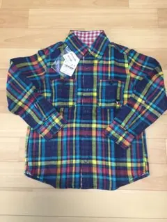 ミキハウス ダブルB チェックリバーシブルシャツ