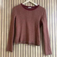 春物　GU ボーダーニットセーター Mサイズ