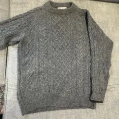 【セール】B:MING メンズ グレー ケーブルニット M ビームス
