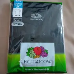 ★新品FRUIT OF THE LOOM メンズ 半袖丸首 2枚組 ブラック M