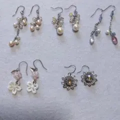 ハンドメイド ピアスセット 5ペア 送料無料