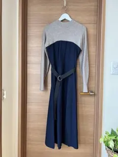 LAGUNAMOON ネイビーグレー ロングワンピース