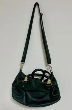 グリーン ショルダーバッグ ハンドバッグ 緑