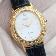 SEIKO セイコー エクセリーヌ ダイヤベゼル 5A50-5200 腕時計